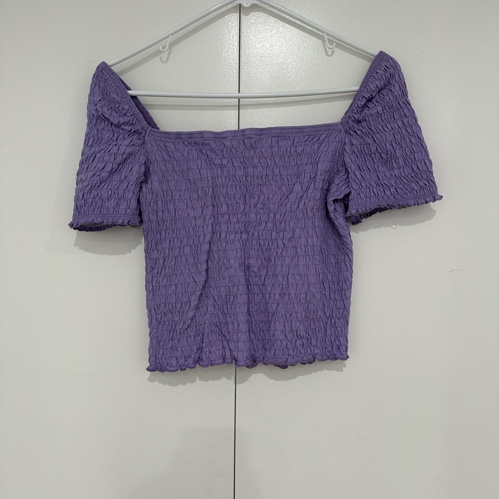 Purple Ruffle Top - Picture 2 of 3